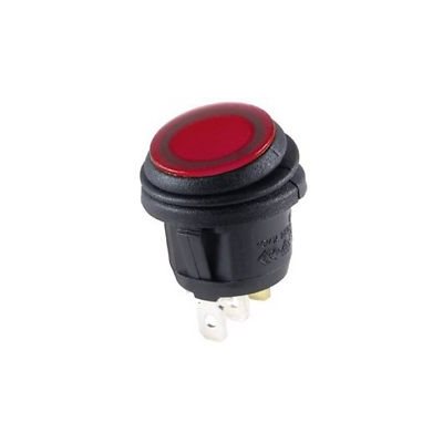 SWITCHTRONIX - Voyant LED 8 mm 12 V Rouge - Boitier Noir